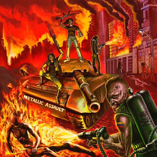 Album cover art for Metallic Assault