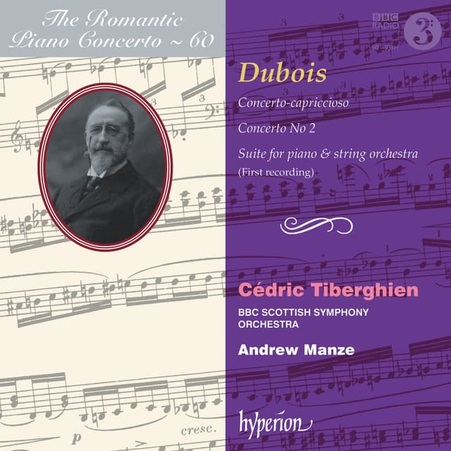 Album cover art for Dubois: Piano Concertos (Hyperion Romantic Piano Concerto 60)