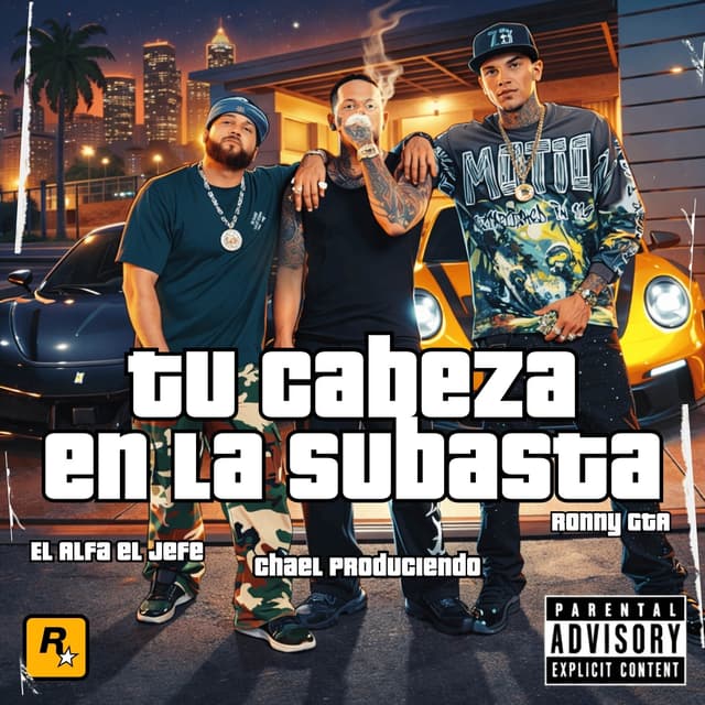 Album cover art for TU CABEZA EN LA SUBASTA