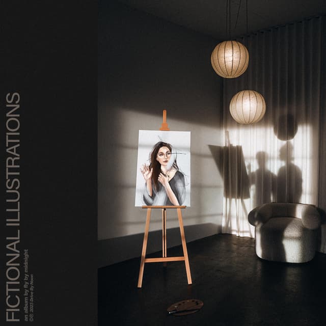 Album cover art for Fictional Illustrations