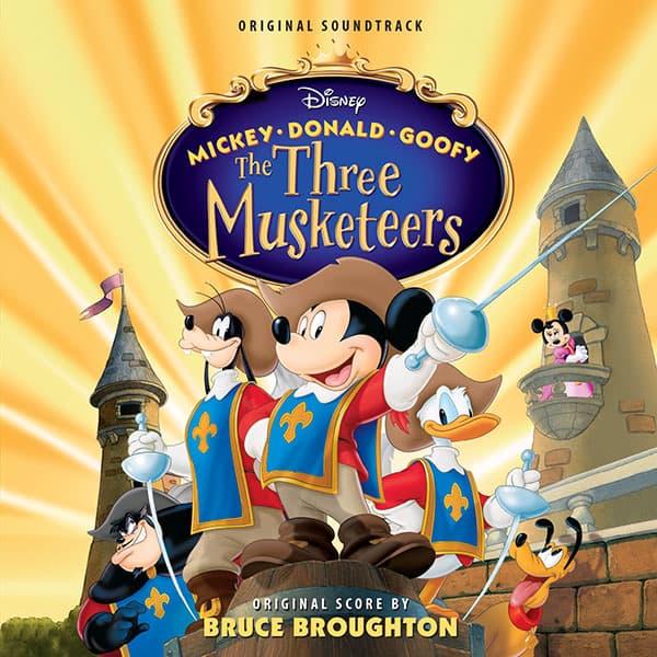 Album cover art for Mickey, Donald, Goofy: The Three Musketeers