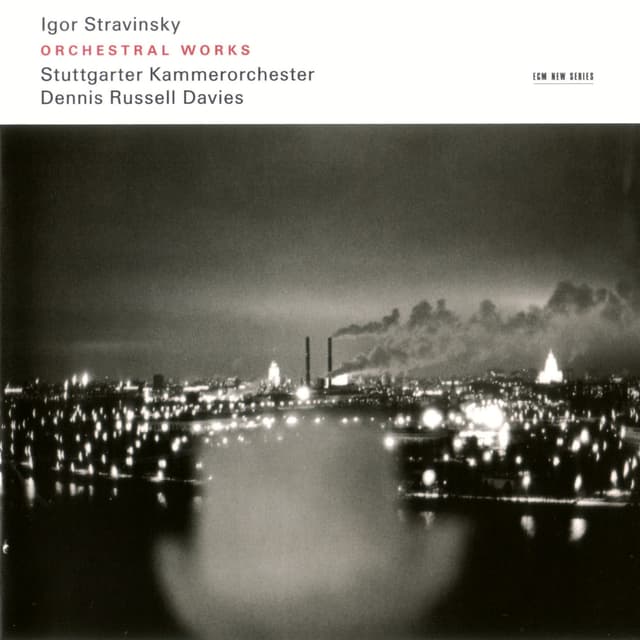 Album cover art for Igor Stravinsky, Orchestral Works