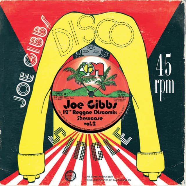 Album cover art for Joe Gibbs 12" Reggae Discomix Showcase Vol. 2