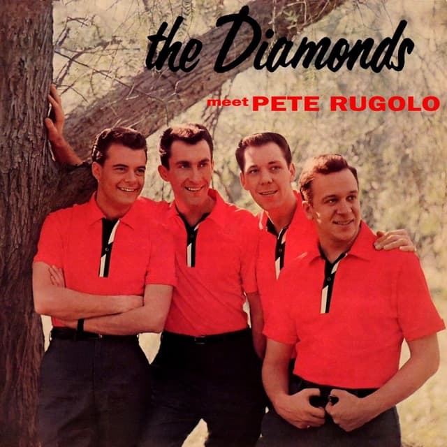 Album cover art for The Diamonds Meet Pete Rugolo