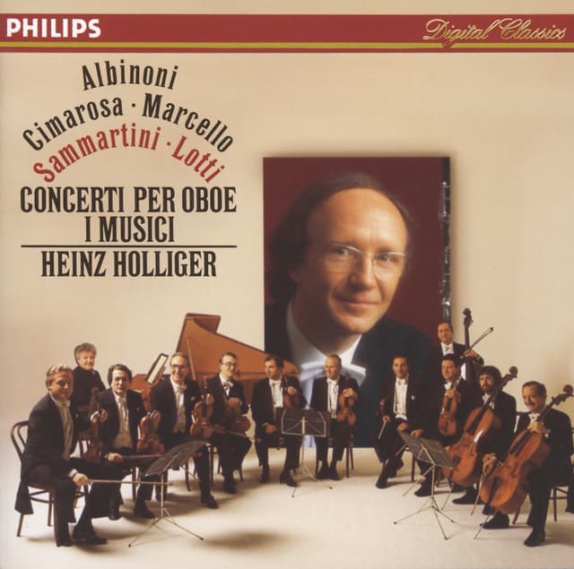 Album cover art for Albinoni - Cimarosa - Marcello - Sammartini - Lotti: Oboe Concertos