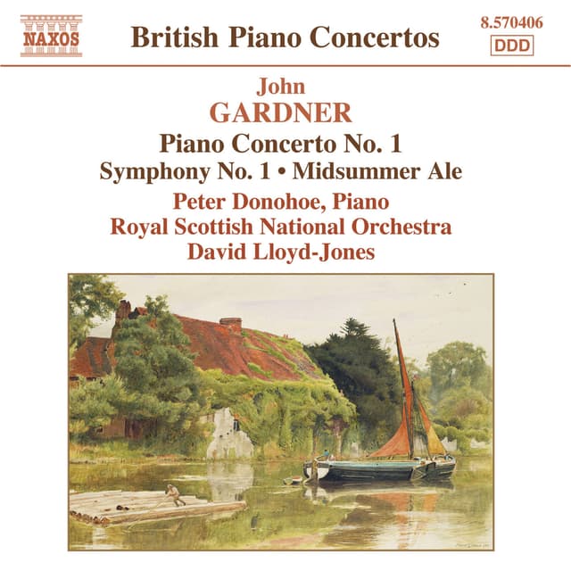 Album cover art for Gardner: Piano Concerto No. 1 - Symphony No. 1 - Midsummer Ale Overture