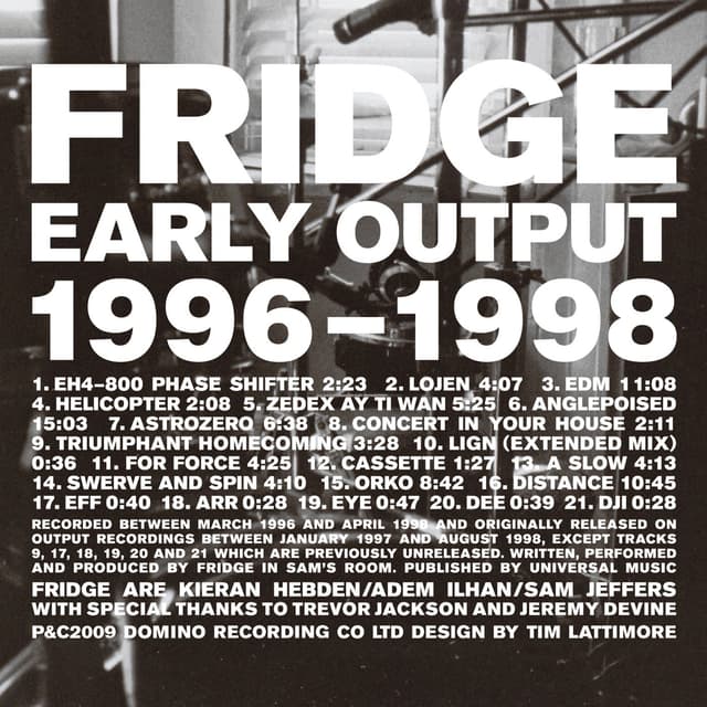Album cover art for Early Output 1996-1998