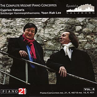 Album cover art for The Complete Mozart Concertos Vol. 4, No. 21, K. 467 & No. 16, K. 451