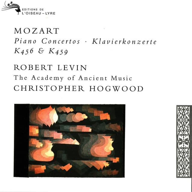 Album cover art for Mozart: Piano Concertos Nos. 18 & 19