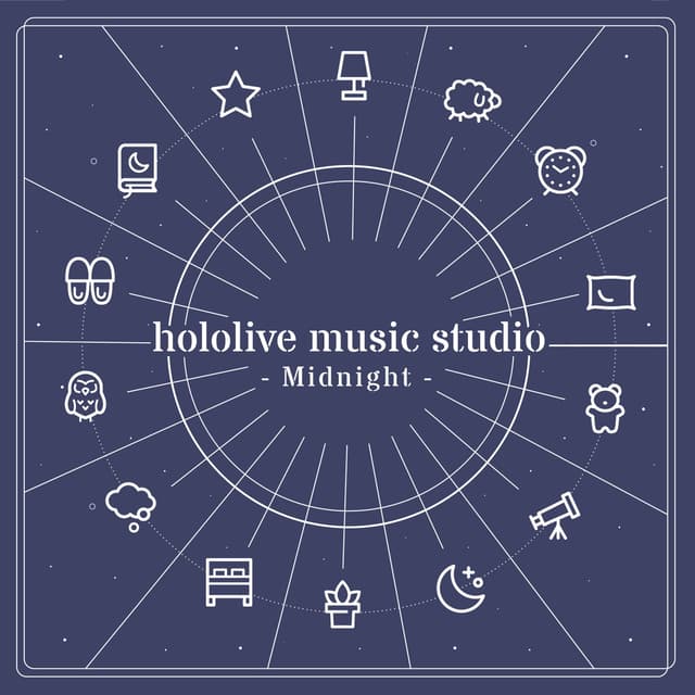Album cover art for hololive music studio - Midnight