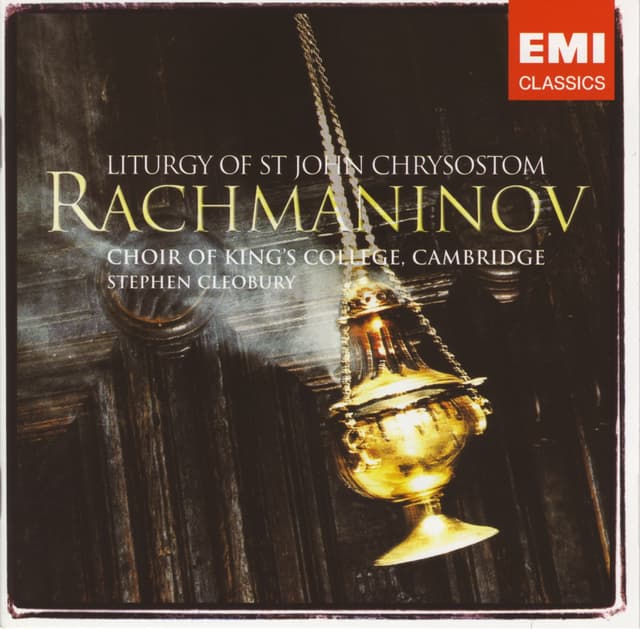 Album cover art for Rachmaninov: Liturgy of St John Chrysostom