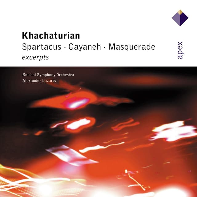Album cover art for Khachaturian : Gayaneh, Masquerade & Spartacus [Excerpts]