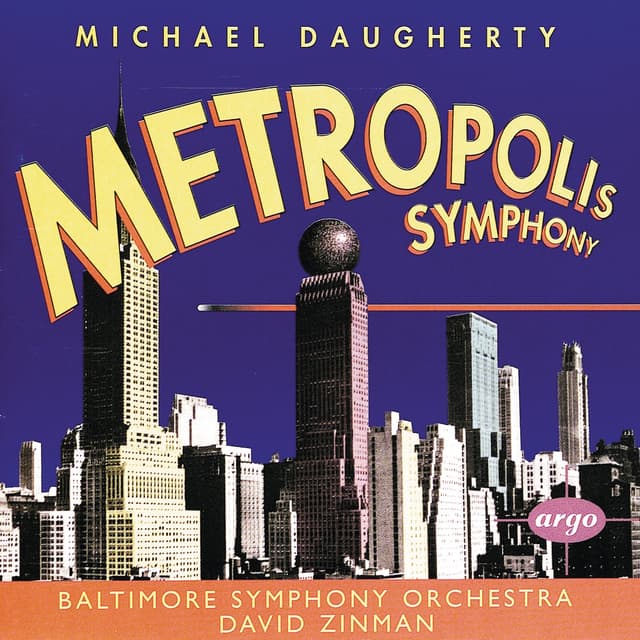 Album cover art for Daugherty: Metropolis Symphony; Bizarro