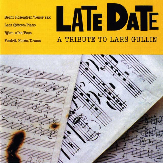 Album cover art for Late Date: A Tribute to Lars Gullin