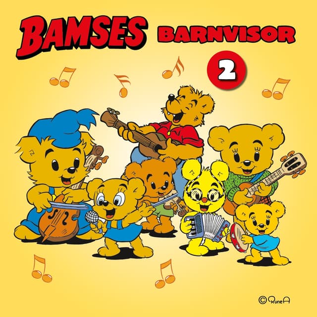 Album cover art for Bamses barnvisor 2
