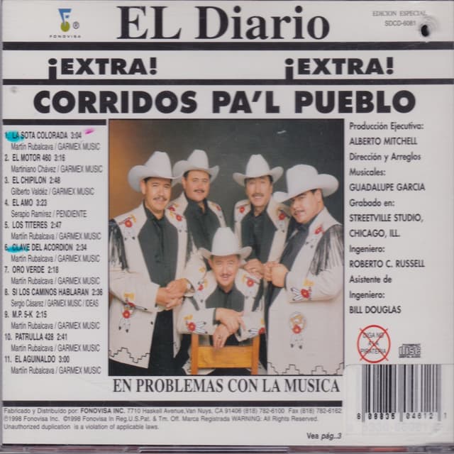 Album cover art for Corridos Pa'l Pueblo