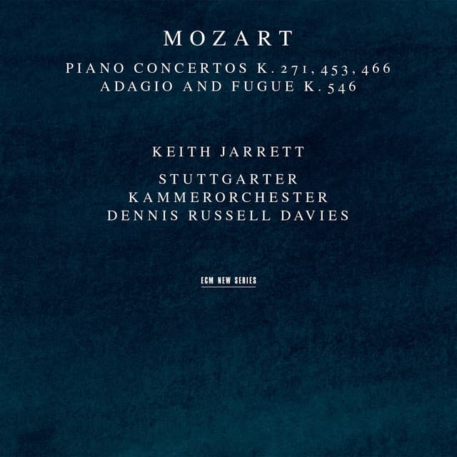 Album cover art for Mozart: Piano Concertos, Adagio and Fugue