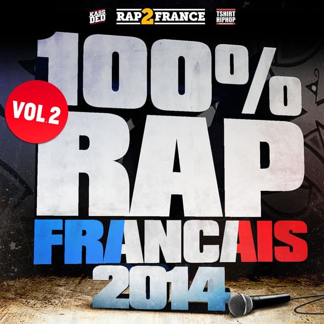 Album cover art for 100% Rap Français 2014, vol. 2