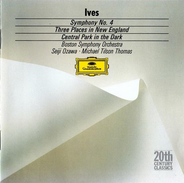Album cover art for Ives: Symphony No.4; Central Park in the Dark; Three Places in New England