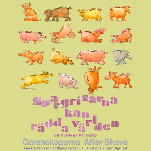 Album cover art for Spargrisarna kan rädda världen