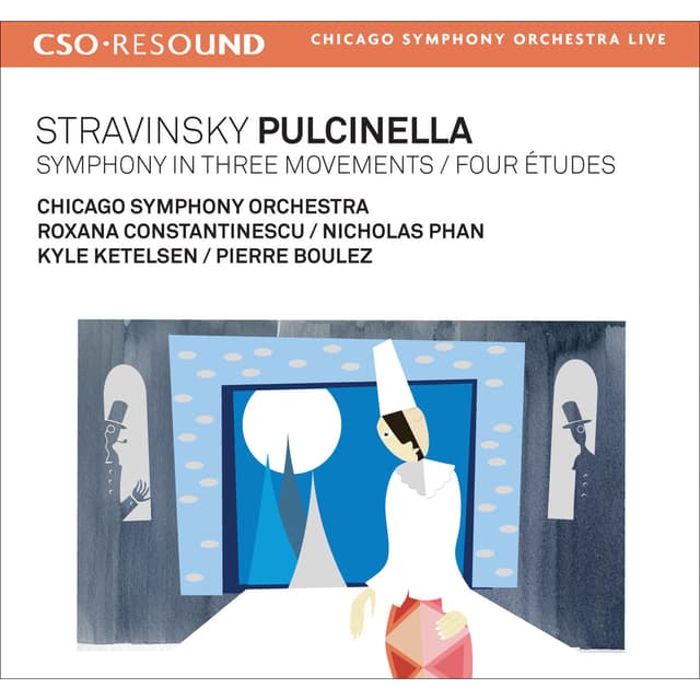 Album cover art for Stravinsky, I.: Pulcinella / Symphony In 3 Movements / 4 Etudes (constantinescu, Phan, Ketelsen, Chi