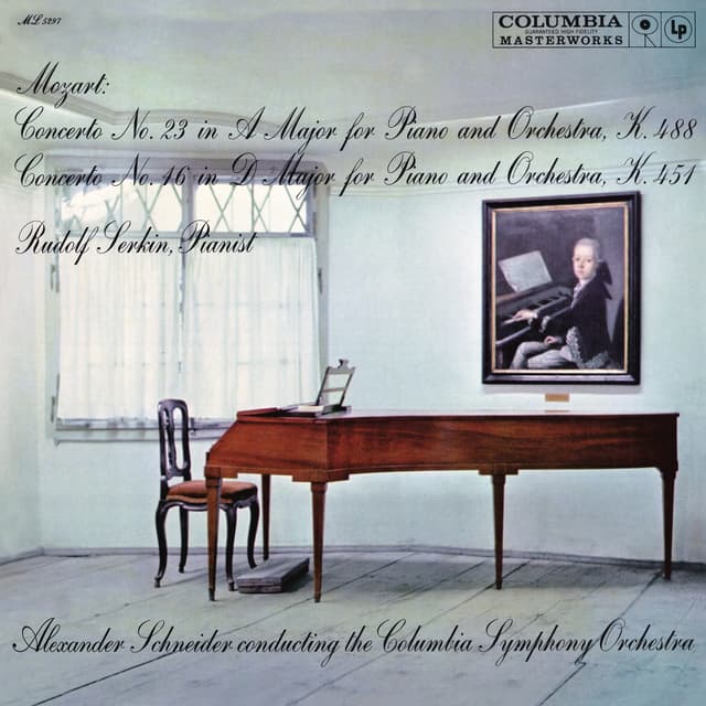 Album cover art for Mozart: Piano Concertos Nos. 23 & 16 & Rondo, K. 382