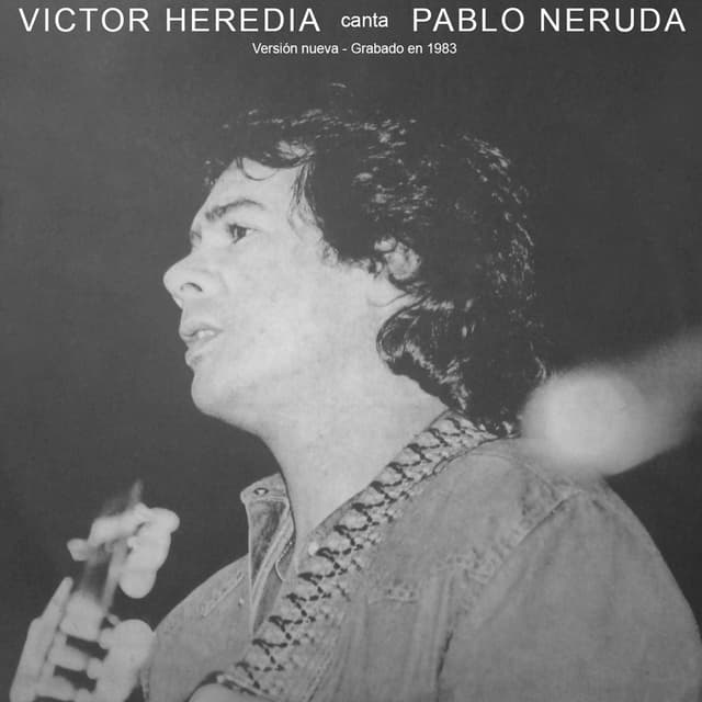 Album cover art for Canta Pablo Neruda (Reedición)