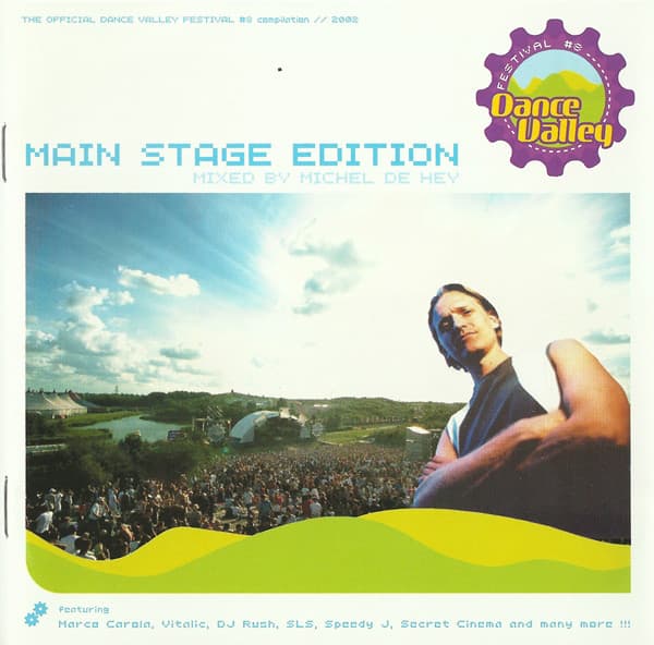 Album cover art for The Official Dance Valley Festival #8 Compilation // 2002 - Main Stage Edition