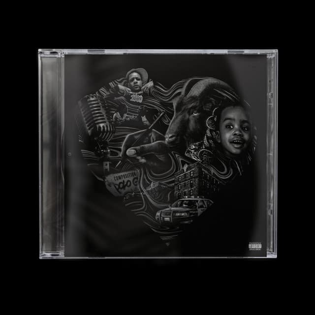 Album cover art for Hood Poet Black Heart Edition