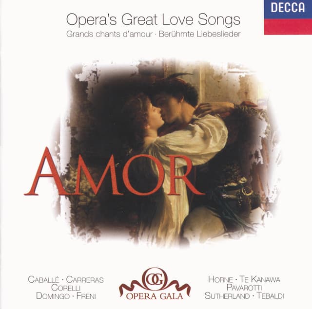 Album cover art for Amor - Opera's Great Love Songs
