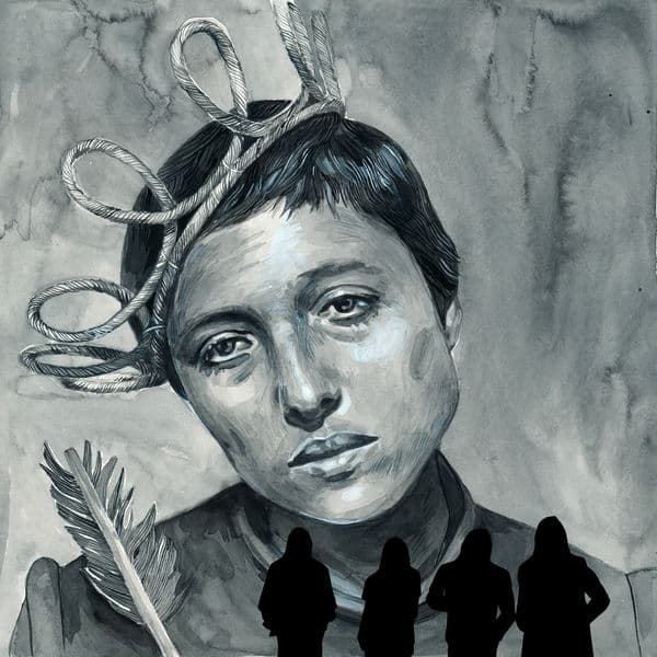 Album cover art for Presents: Joan of Arc
