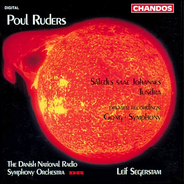 Album cover art for Ruders: Gong, Tundra, Således saae Johannes & Symphony