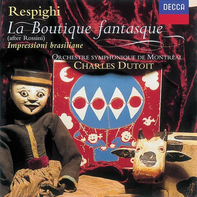 Album cover art for Rossini: La Boutique Fantasque / Respighi: Impressioni Brasilliane
