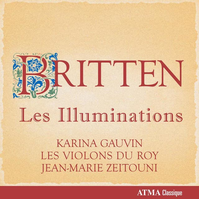 Album cover art for Britten : Les Illuminations