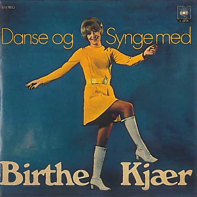 Album cover art for Danse og synge med Birthe Kjær