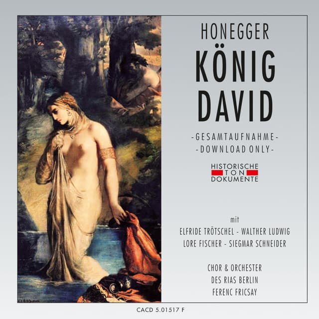Album cover art for Honegger: König David