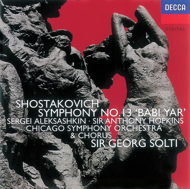 Album cover art for Shostakovich: Symphony No.13/yevtushenko: Poems