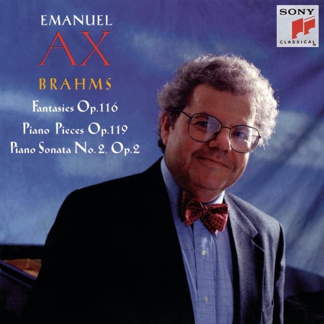 Album cover art for Brahms : 7 Fantasies, Op. 116 ; 4 Piano Pieces, Op. 119 ; Sonata No. 2, Op. 2