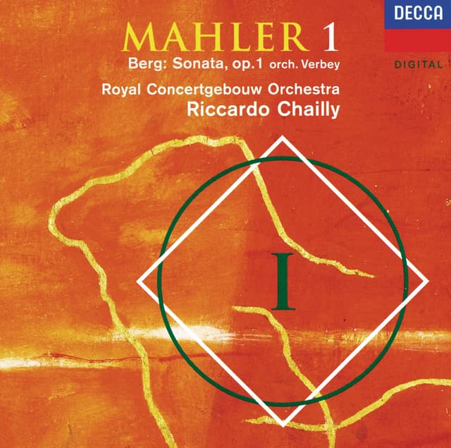Album cover art for Mahler: Symphony No.1 / Berg: Sonata, Op.1 (orch Verbey)