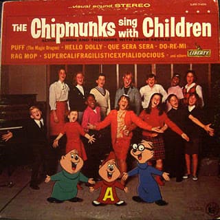 Album cover art for The Chipmunks Sing with Children