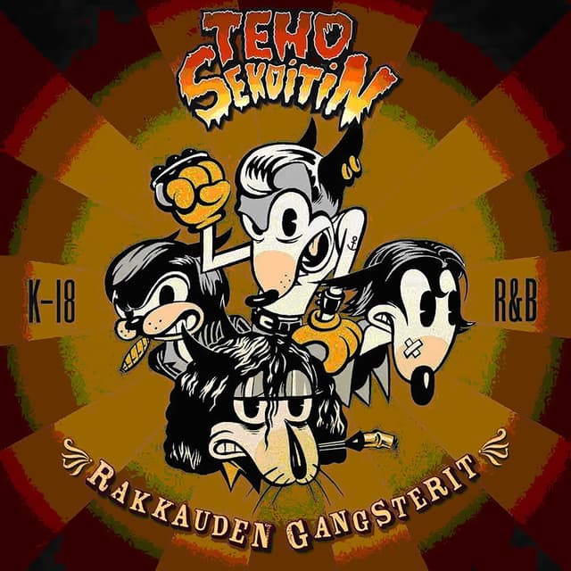 Album cover art for Rakkauden Gangsterit