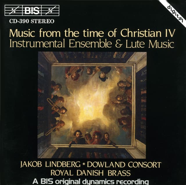 Album cover art for Music from the Time of Christian IV: Instrumental Ensemble and Lute Music
