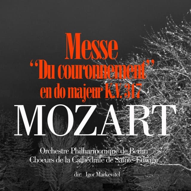 Album cover art for Mozart: Messe in Do Majeur 'du Couronnement', KV 317