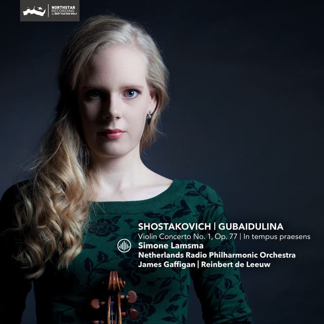 Album cover art for Shostakovich: Violin Concerto no. 1, op. 77 / Gubaidulina: In tempus praesens