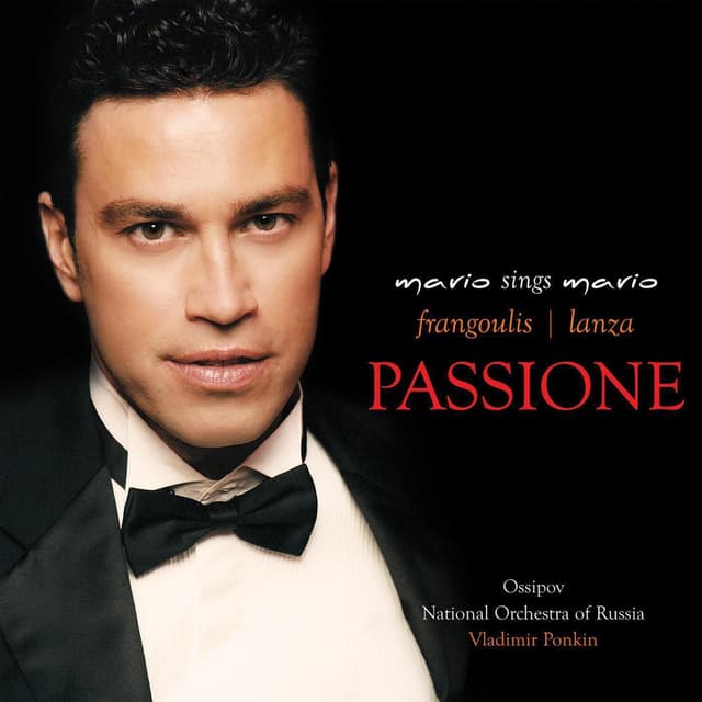 Album cover art for Passione: A Tribute To Mario Lanza