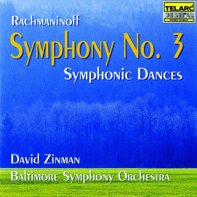 Album cover art for Rachmaninoff: Symphony No. 3 & Symphonic Dances
