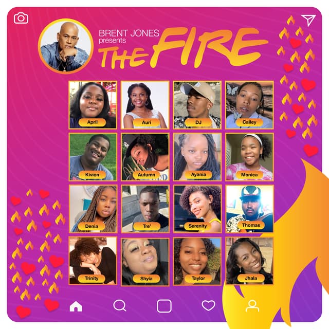 Album cover art for Brent Jones Presents the Fire