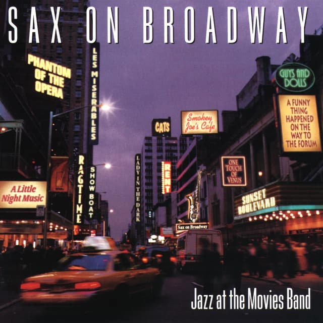 Album cover art for Sax on Broadway