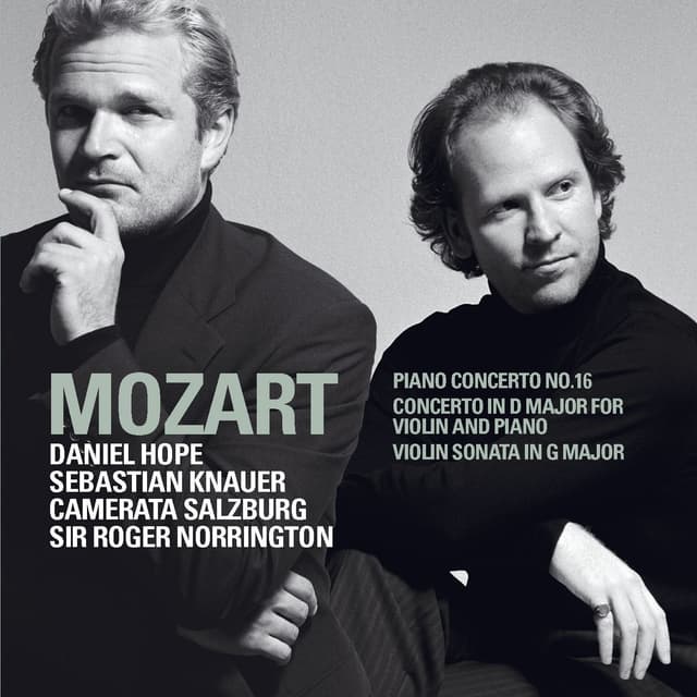 Album cover art for Mozart: Piano Concerto No.16 - Sonata KV379 & Double Concerto K315f