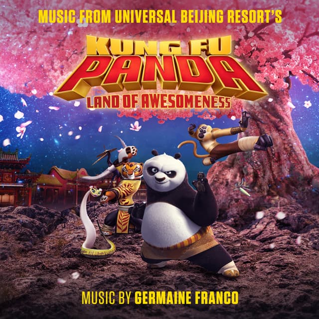 Album cover art for Kung Fu Panda: Land of Awesomeness [Music from Universal Beijing Resort's]